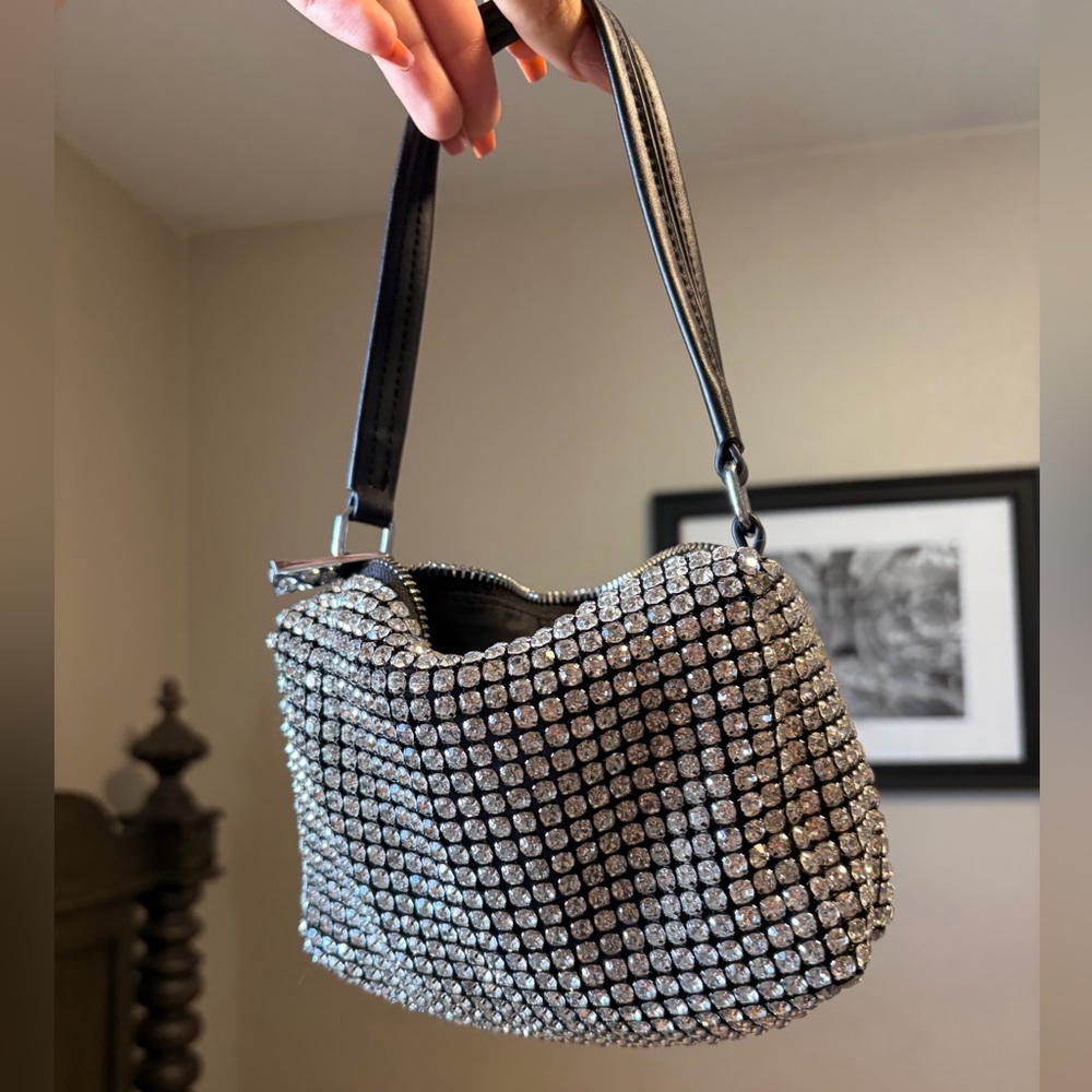 Express Silver Rhinestone Women's Bag